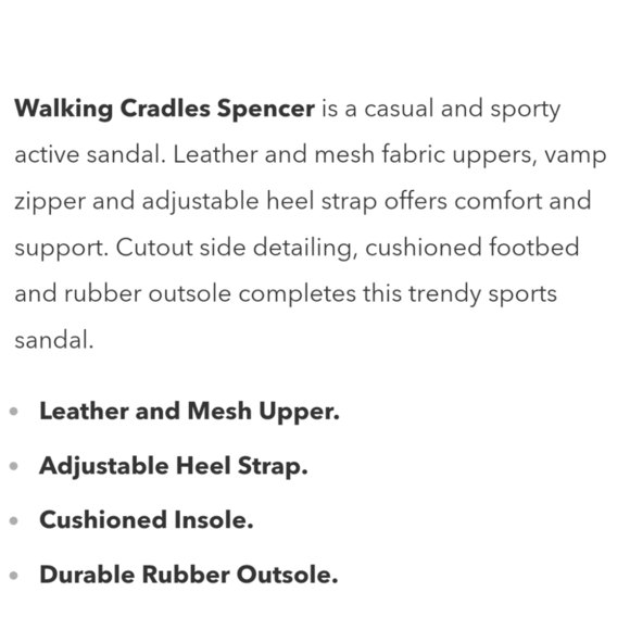 Walking Cradles NWOT Spencer Leather Open Toe Slingback Sandal blue size 9 - Picture 9 of 9